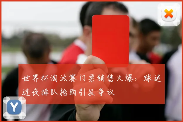 世界杯淘汰赛门票销售火爆，球迷连夜排队抢购引发争议